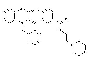 4-[(4-benzyl-3-keto-1,4-benzothiazin-2-ylidene)methyl]-N-(2-morpholinoethyl)benzamide