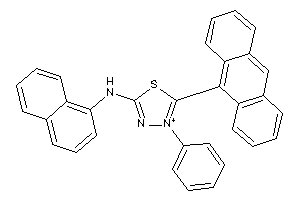 [5-(9-anthryl)-4-phenyl-1,3,4-thiadiazol-4-ium-2-yl]-(1-naphthyl)amine
