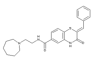 N-[2-(azepan-1-yl)ethyl]-2-benzal-3-keto-4H-1,4-benzothiazine-6-carboxamide