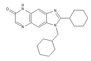 2-cyclohexyl-3-(cyclohexylmethyl)-8H-imidazo[4,5-g]quinoxalin-7-one