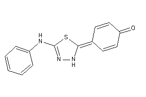 4-(5-anilino-3H-1,3,4-thiadiazol-2-ylidene)cyclohexa-2,5-dien-1-one