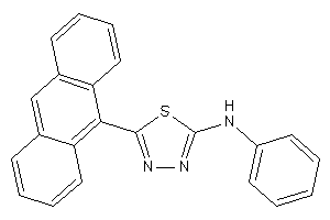 [5-(9-anthryl)-1,3,4-thiadiazol-2-yl]-phenyl-amine