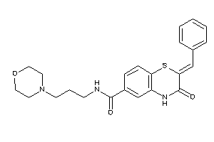 2-benzal-3-keto-N-(3-morpholinopropyl)-4H-1,4-benzothiazine-6-carboxamide