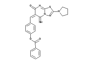 Benzoic Acid [4-[(5-imino-7-keto-2-pyrrolidino-[1,3,4]thiadiazolo[3,2-a]pyrimidin-6-ylidene)methyl]phenyl] Ester