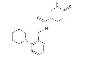 6-keto-N-[(2-piperidino-3-pyridyl)methyl]nipecotamide