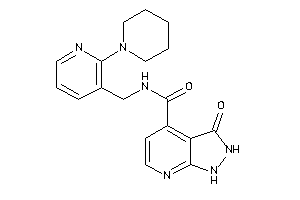 3-keto-N-[(2-piperidino-3-pyridyl)methyl]-1,2-dihydropyrazolo[3,4-b]pyridine-4-carboxamide