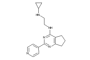 Cyclopropyl-[2-[[2-(4-pyridyl)-6,7-dihydro-5H-cyclopenta[d]pyrimidin-4-yl]amino]ethyl]amine