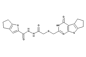 N'-[2-[(ketoBLAHyl)methylthio]acetyl]-5,6-dihydro-4H-cyclopenta[b]thiophene-2-carbohydrazide