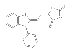 5-[2-(3-phenyl-1,3-benzothiazol-2-ylidene)ethylidene]-2-thioxo-thiazolidin-4-one