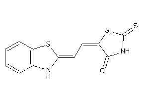 5-[2-(3H-1,3-benzothiazol-2-ylidene)ethylidene]-2-thioxo-thiazolidin-4-one