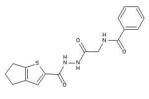 N-[2-[N'-(5,6-dihydro-4H-cyclopenta[b]thiophene-2-carbonyl)hydrazino]-2-keto-ethyl]benzamide