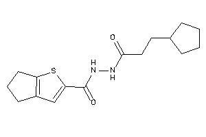 N'-(3-cyclopentylpropanoyl)-5,6-dihydro-4H-cyclopenta[b]thiophene-2-carbohydrazide