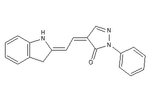 4-(2-indolin-2-ylideneethylidene)-2-phenyl-2-pyrazolin-3-one