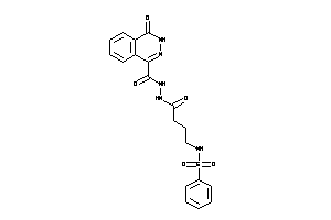 Image of N-[4-keto-4-[N'-(4-keto-3H-phthalazine-1-carbonyl)hydrazino]butyl]benzenesulfonamide