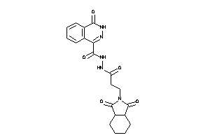 N'-[3-(1,3-diketo-3a,4,5,6,7,7a-hexahydroisoindol-2-yl)propanoyl]-4-keto-3H-phthalazine-1-carbohydrazide