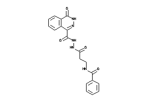 N-[3-keto-3-[N'-(4-keto-3H-phthalazine-1-carbonyl)hydrazino]propyl]benzamide