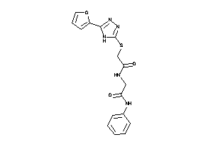 2-[[2-[[5-(2-furyl)-4H-1,2,4-triazol-3-yl]thio]acetyl]amino]-N-phenyl-acetamide