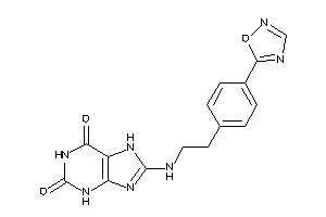 8-[2-[4-(1,2,4-oxadiazol-5-yl)phenyl]ethylamino]-7H-xanthine