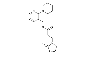 3-(2-ketothiazolidin-3-yl)-N-[(2-piperidino-3-pyridyl)methyl]propionamide