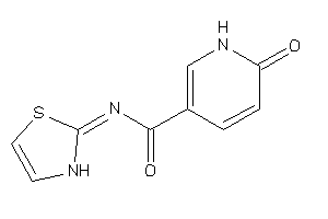 Image of 6-keto-N-(4-thiazolin-2-ylidene)-1H-pyridine-3-carboxamide
