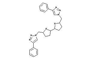 Image of 4-phenyl-1-[[5-[5-[(4-phenyltriazol-1-yl)methyl]tetrahydrofuran-2-yl]tetrahydrofuran-2-yl]methyl]triazole