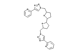 2-[1-[[5-[5-[[4-(2-pyridyl)triazol-1-yl]methyl]tetrahydrofuran-2-yl]tetrahydrofuran-2-yl]methyl]triazol-4-yl]pyridine