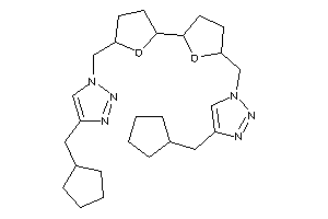 Image of 4-(cyclopentylmethyl)-1-[[5-[5-[[4-(cyclopentylmethyl)triazol-1-yl]methyl]tetrahydrofuran-2-yl]tetrahydrofuran-2-yl]methyl]triazole