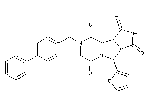 Image of 2-furyl-(4-phenylbenzyl)BLAHdiquinone