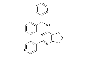 [phenyl(2-pyridyl)methyl]-[2-(4-pyridyl)-6,7-dihydro-5H-cyclopenta[d]pyrimidin-4-yl]amine