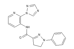 1-phenyl-N-[2-(1,2,4-triazol-1-yl)-3-pyridyl]-2-pyrazoline-3-carboxamide