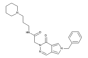 2-(6-benzyl-1-keto-pyrrolo[3,4-d]pyridazin-2-yl)-N-(3-piperidinopropyl)acetamide