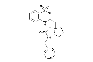 N-benzyl-2-[1-[(1,1-diketo-4H-benzo[e][1,2,4]thiadiazin-3-yl)methyl]cyclopentyl]acetamide