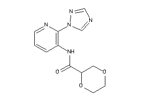 Image of N-[2-(1,2,4-triazol-1-yl)-3-pyridyl]-1,4-dioxane-2-carboxamide