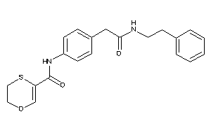 Image of N-[4-[2-keto-2-(phenethylamino)ethyl]phenyl]-2,3-dihydro-1,4-oxathiine-5-carboxamide