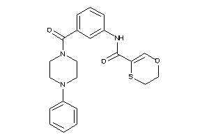 N-[3-(4-phenylpiperazine-1-carbonyl)phenyl]-2,3-dihydro-1,4-oxathiine-5-carboxamide