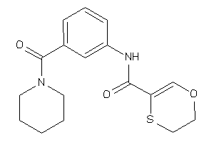 N-[3-(piperidine-1-carbonyl)phenyl]-2,3-dihydro-1,4-oxathiine-5-carboxamide