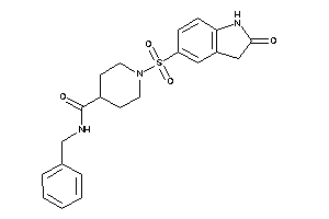 N-benzyl-1-(2-ketoindolin-5-yl)sulfonyl-isonipecotamide