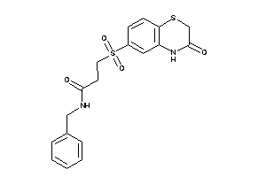 N-benzyl-3-[(3-keto-4H-1,4-benzothiazin-6-yl)sulfonyl]propionamide