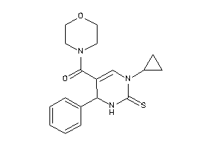 (3-cyclopropyl-6-phenyl-2-thioxo-1,6-dihydropyrimidin-5-yl)-morpholino-methanone