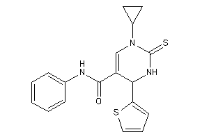 3-cyclopropyl-N-phenyl-6-(2-thienyl)-2-thioxo-1,6-dihydropyrimidine-5-carboxamide