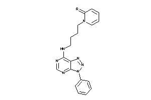 1-[4-[(3-phenyltriazolo[4,5-d]pyrimidin-7-yl)amino]butyl]-2-pyridone