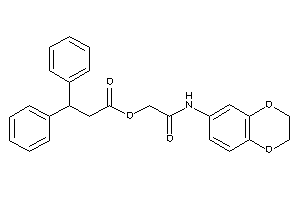 Image of 3,3-diphenylpropionic Acid [2-(2,3-dihydro-1,4-benzodioxin-6-ylamino)-2-keto-ethyl] Ester