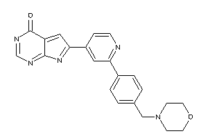 Image of 6-[2-[4-(morpholinomethyl)phenyl]-4-pyridyl]pyrrolo[2,3-d]pyrimidin-4-one