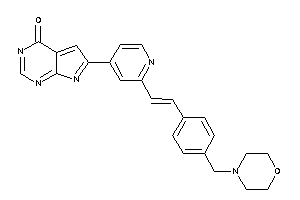Image of 6-[2-[2-[4-(morpholinomethyl)phenyl]vinyl]-4-pyridyl]pyrrolo[2,3-d]pyrimidin-4-one