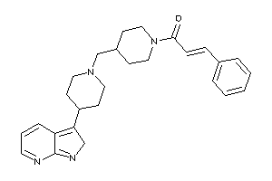 3-phenyl-1-[4-[[4-(2H-pyrrolo[2,3-b]pyridin-3-yl)piperidino]methyl]piperidino]prop-2-en-1-one