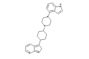 3-[4-[4-(1H-indol-4-yl)piperazino]cyclohexyl]-2H-pyrrolo[2,3-b]pyridine