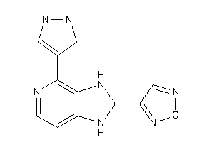 3-[4-(3H-pyrazol-4-yl)-2,3-dihydro-1H-imidazo[4,5-c]pyridin-2-yl]furazan