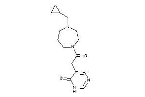 5-[2-[4-(cyclopropylmethyl)-1,4-diazepan-1-yl]-2-keto-ethyl]-1H-pyrimidin-6-one