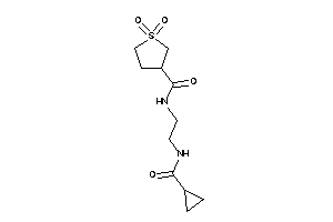 N-[2-(cyclopropanecarbonylamino)ethyl]-1,1-diketo-thiolane-3-carboxamide