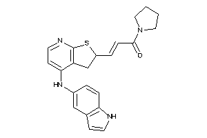 3-[4-(1H-indol-5-ylamino)-2,3-dihydrothieno[2,3-b]pyridin-2-yl]-1-pyrrolidino-prop-2-en-1-one